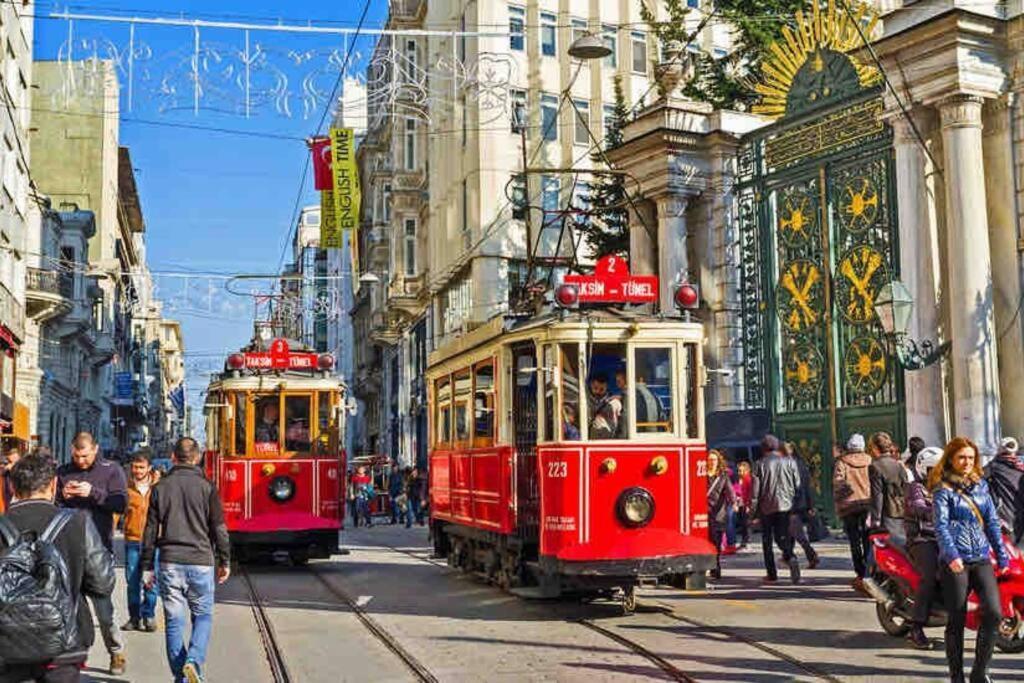 Historical Comfy Flat In Beyoglu Tophane, Galata Leilighet Istanbul Eksteriør bilde