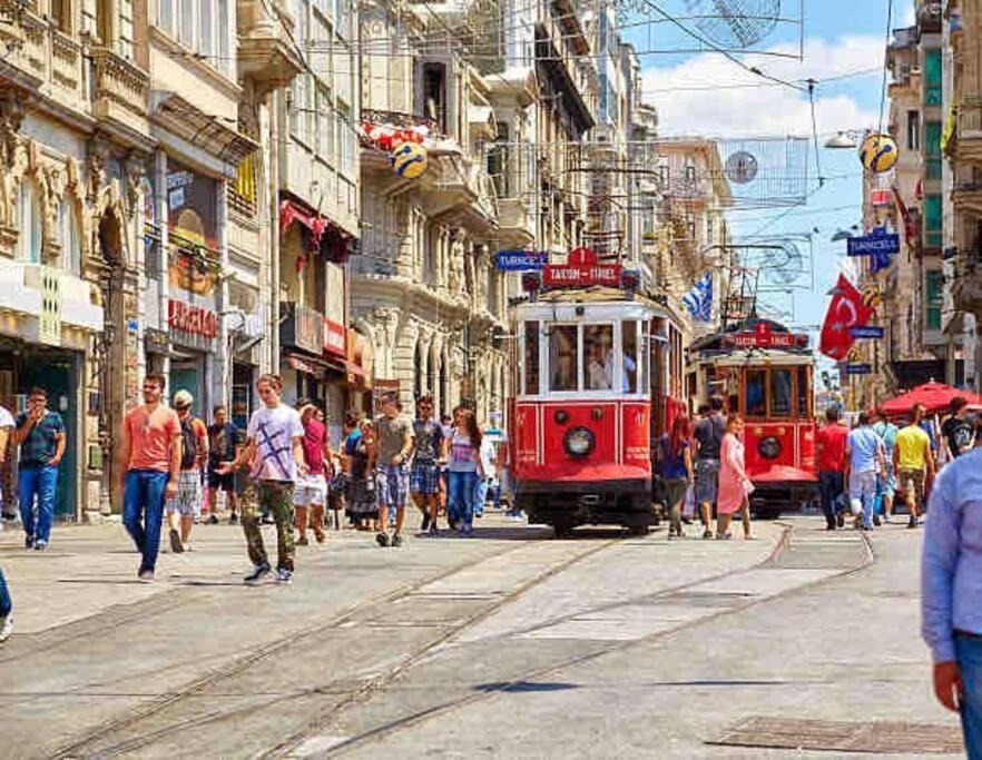 Historical Comfy Flat In Beyoglu Tophane, Galata Leilighet Istanbul Eksteriør bilde